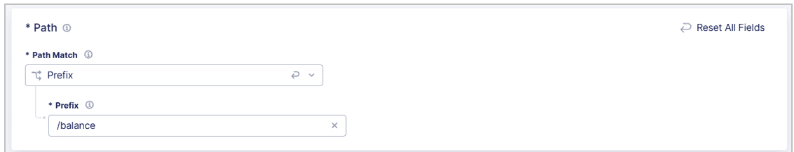 Figure: Configure a Path Matcher