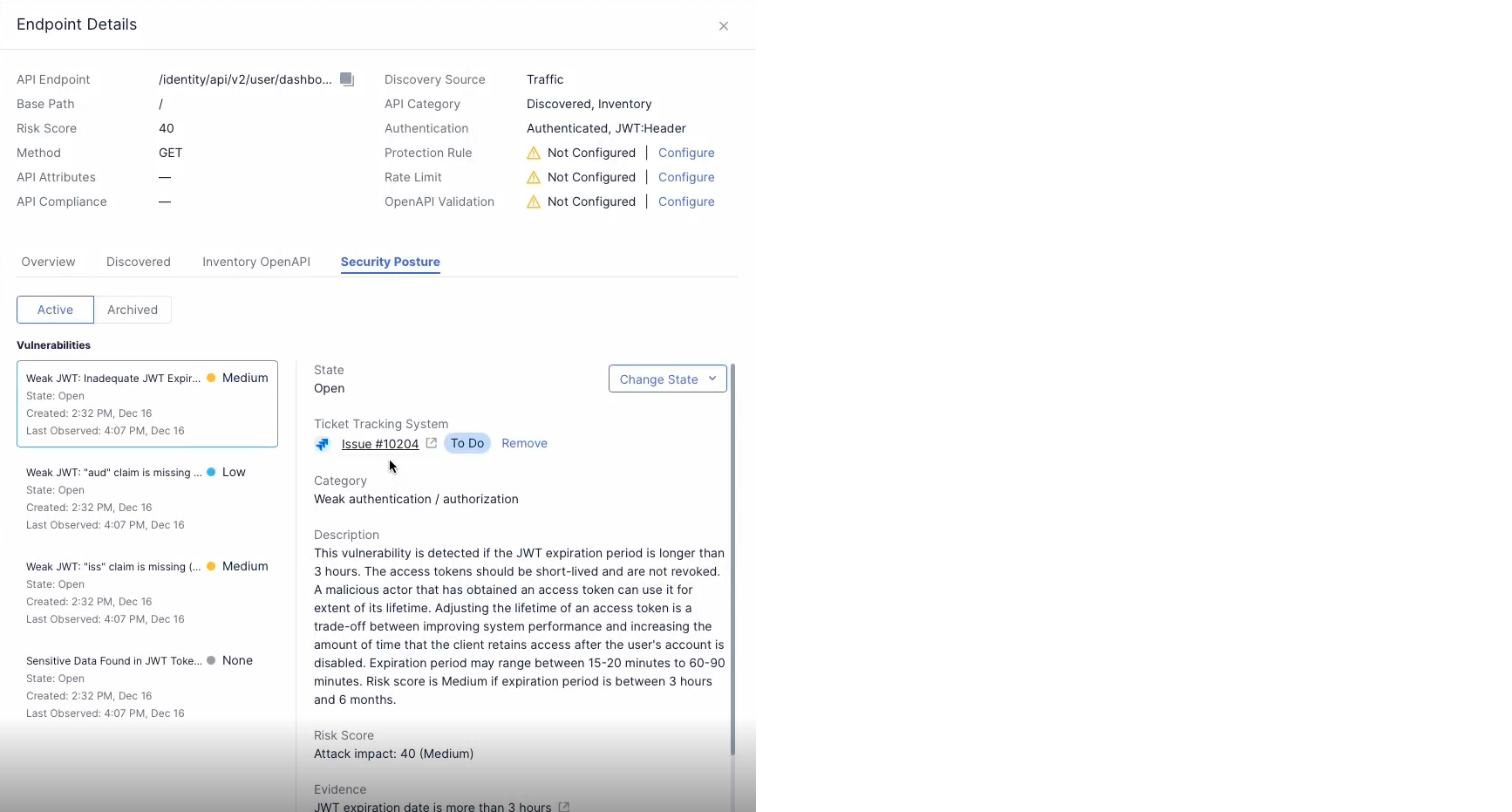 Figure: Issue Link with  Details